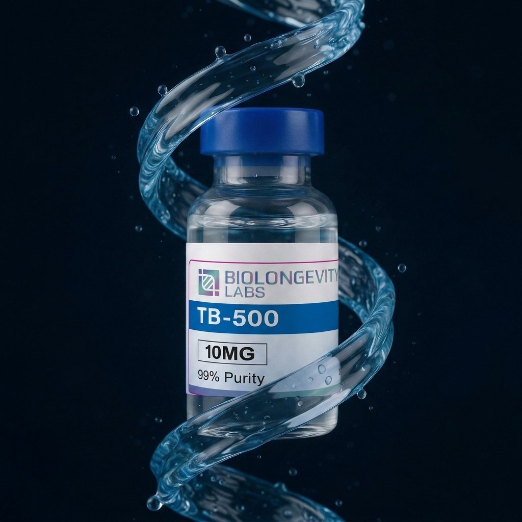 TB-500 — foto de referencia con logo y nombre
