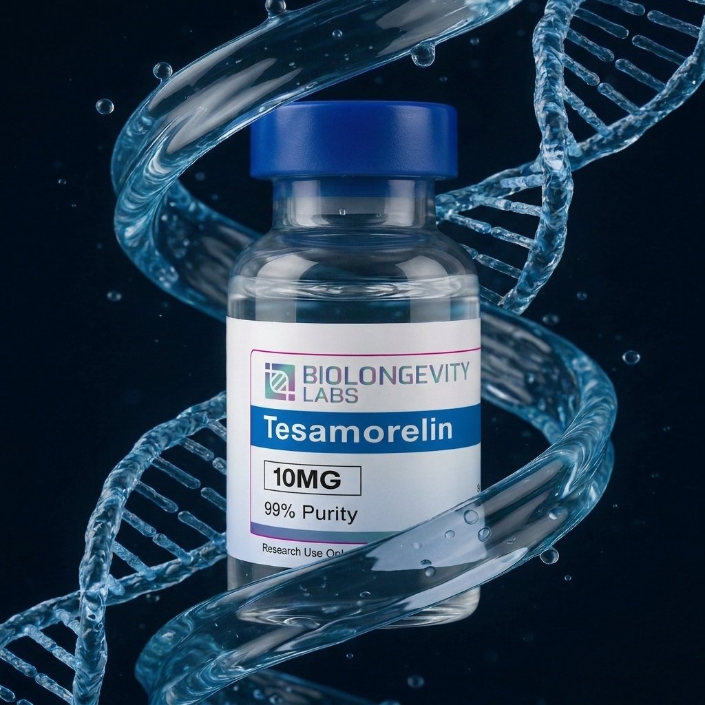 Tesamorelina — foto de referencia con logo y nombre
